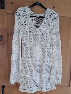Altar'd State Cream Crochet Cover-Up